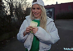 Public Agent hot blonde tacos chick has sex with her customer