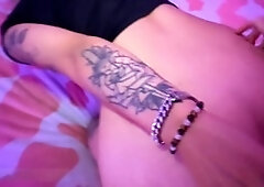 Stormy Buns gets worshiped for her big ass in a trans couple scenario