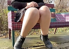 Dirty panty, fledgling, in public