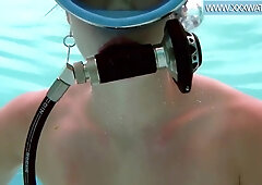 Swimming pool orgasms and blowjobs with a biggest blue sex tool by Minnie Comics!