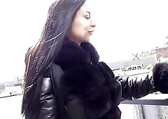 GERMAN SCOUT - Ideal German Latin babe Teen Caramella Del X Pickup for Casting Bang