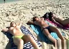 Tan Lesbian With Big Tits Gets Fingered