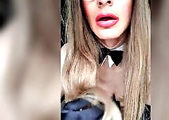 Jessica getting willing for easter, i wager u would love to play with this bunny ;) Content on my OF page.