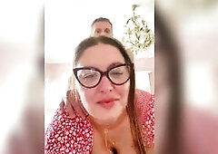 Obscene Devon amateurs Mother I'd Like To Fuck red costume screw snatch huge natural bazookas swinging sex doggy style glasses homemade sex close