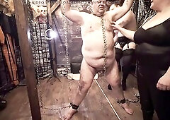 Femdom-goddess Satana teaches Mastix Frankie with BooBoo. A lot of tease and denial. Drubbing and fleshly punishment is on the cards for this nasty th