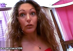 Good anal pounding on the bed with the gorgeous French amateur Vayana - MMM100