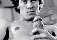 Stud named Big John jerking off on a bike