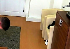 Dirty Scout: Masturbation in the company of very slim gay