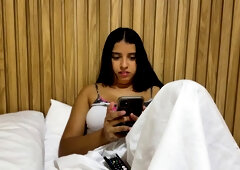 Latin babe of limited resources has no way to pay reparations to unknown hunk and pays him with a bewitching bang