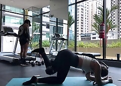 Smell my indecent bush and my perspired booty after training