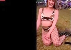 Slutty Rave Whore, Kenzie, Gets Dicked-Down and Owned with Logo Stamp