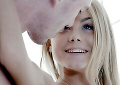 Ukrainian blondie Nancy A gets cum on ass