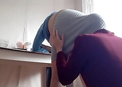 I feast on my MILF boss's big ass for a chance at a promotion