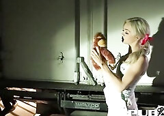 Tiny Tittied Blond Teenager Likes Getting Screwed Anonymously