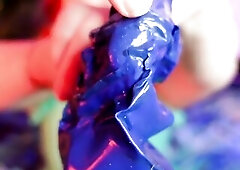 Latex Ripped Damaged Gloves - Destroyed Rubber Gloves - Fetish clip