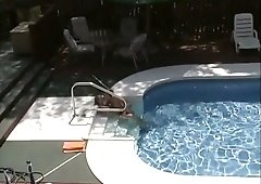 These lesbians love eating each other out and they love swimming in the pool