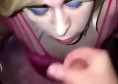 Sissy Slut Luce-Facial Compilation 4