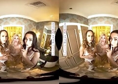 Casca Akashova, Crystal Rush & McKenzie Lee share a naughty virtual reality wedding