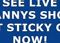 Classy shemale in erotic lingerie playfully tugs on her rod