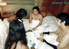 Hunter Fucking Three Pussies One By One - Fffm