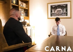 MasonicBoys Strung up super-sexy suited Marco Napoli pummels a lad rock hard and wet