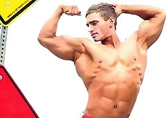 Cody Montgomery Sexy Posing On The Beach And Then Lifting Weights