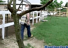 Handsome farm jock getting assfucked