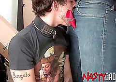 Mature Daddy Devin Dixon gets raw fucked by stud Trenton Ducati