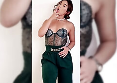 #ginger #corset #sparkling