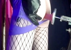 Ultra violet ass destroying fuck machine brings pleasure to Toy Pleasure