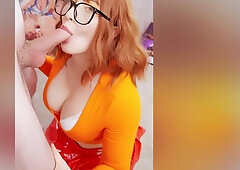 Velma Gives The Sloppiest Blowjob