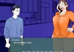 Step, big tits, video game