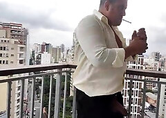 YURI GAÚCHO - GRIZZLY good-sized PRICK SHOWERING KINKY AND HAND JOB WITH GIANT CUMLOAD