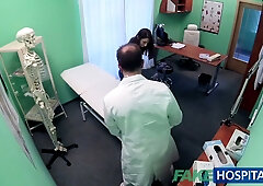 Spanish nurse Jimena Lago gets thoroughly filled by doctor George Uhl in clinic