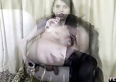 FEMOUT - Sara Romancing Her Taut Gap With Her Vibrator