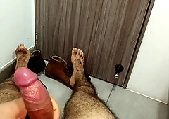 Masculine soles. Contemplating this lumberjack soles and fur covered gams. Eat it or scent it?