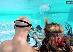 Underwater Show - swimming pool teen (18+) xxx