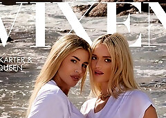 Impressive FFM fuck with two long-legged dolls Era Queen and Ema Karter