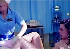 Kinky lesbian nurse likes to touch her female patients and make love with them quite often