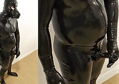 Rubber Puppy Dreams To Cum