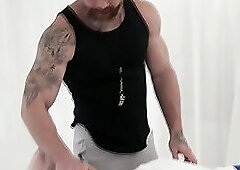 Sports massage leads to harcore gay sex between twink and coach