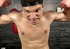 EastBoys: Slamming hard in company with muscled gay