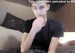 Horny male in amazing amature, cum shots homo porn video