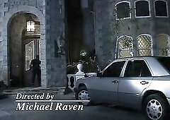 Desired well shaped blond wife gets her booty banged in daybed by a man