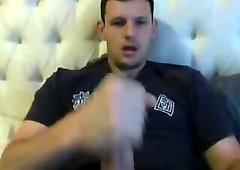 Hot British Lad Wanks On Webcam