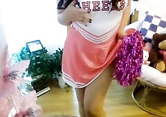 Ravishing Oriental Cheerleader Finds Her Tutor Hard In Sexy Sex Casting