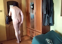 Slave Fucks Itself With A Buttplug And Sucks Penis Dildo