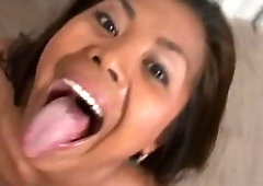 filipina swallows cum pov