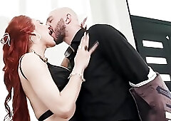 Ariel Demure senjoys Cliff Jensens huge meat