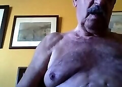grandpa stroke on webcam